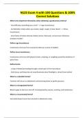 N125 Exam 4 with 100 Questions & 100&percnt; Correct Solutions