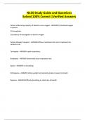 N125 Study Guide and Questions Solved 100&percnt; Correct &vert;Verified Answers