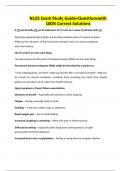 N125 Exam Study Guide&plus;Questionswith 100&percnt; Correct Solutions