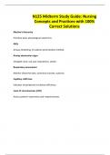 N125 Midterm Study Guide&colon; Nursing Concepts and Practices-with 100&percnt; Correct Solutions