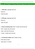 STAR Guard Lifeguarding Exam &lpar;Latest 2025 &sol; 2026 Update&rpar; Questions and Verified Answers &vert; 100&percnt; Correct &vert; Grade A&plus;