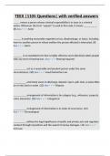TEEX &vert;1105 Questions&vert; with verified answers