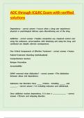 ADC through IC&RC Exam with verified solutions
