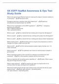 VA VDFP HazMat Awareness & Ops Test Study Guide Questions With 100&percnt; Verified Solutions&excl;&excl;