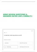 AIRAF REVIEW QUESTIONS & ANSWERS RATED 100&percnt; CORRECT&excl;&excl;
