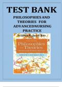 Test Bank For Philosophies and Theories for Advanced Nursing Practice 3rd Edition By Janie B&period; Butts 9781284112245 Chapter 1-26 Complete Guide &period;