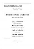 Solution manual for BASIC BUSINESS STATISTICSFIFTEENTH EDITION by Mark L&period; Berenson