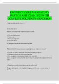 PROPHECY CORE MANDATORY PART I&comma; II & III EXAM 2025 WITH COMPLETE SOLUTIONS GRADEDA&plus;
