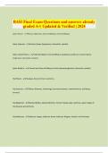 BASI Final Exam Questions and answers already  graded A&plus;&vert; Updated & Verified &vert; 2024