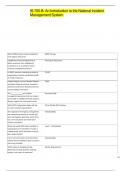 IS-700&period;B&colon; An Introduction to the National Incident Management System
