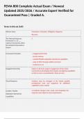 FEMA 800 Complete Actual Exam &sol; Newest Updated 2025&sol;2026 &sol; Accurate Expert Verified for Guaranteed Pass &vert; Graded A&period;   