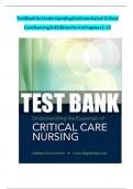 Test Bank for Understanding the Essentials of Critical Care Nursing 3rd Edition Perrin Chapters 1 - 19