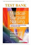Test Bank -Medical-Surgical Nursing&colon; Concepts for Interprofessional Collaborative Care 9th edition &lpar;All chapters complete 1 - 74&comma; Question and Answers with Rationales&rpar;