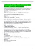 AINS 102 Review Exam Questions 100&percnt; Correct Answers New Update