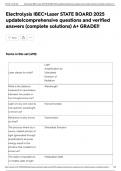Electrolysis IBEC&plus;Laser STATE BOARD 2025 update&vert;comprehensive questions and verified answers &lpar;complete solutions&rpar; A&plus; GRADE&excl;&excl;