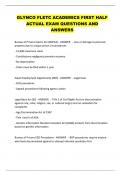 GLYNCO FLETC ACADEMICS FIRST HALF  ACTUAL EXAM QUESTIONS AND  ANSWERS
