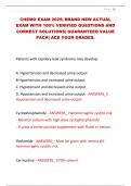 CHEMO EXAM 2025&vert; BRAND NEW ACTUAL  EXAM WITH 100&percnt; VERIFIED QUESTIONS AND  CORRECT SOLUTIONS&vert; GUARANTEED VALUE  PACK&vert; ACE YOUR GRADES&period;