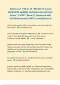 Rasmussen NUR 2356 &sol; NUR2356 &lpar;Latest 2025&sol;2026 Update&rpar; Multidimensional Care I Exam 1 &sol; MDC 1 Exam 1&vert; Questions with Verified Answers&vert; 100&percnt; Correct&vert; Grade A&period;