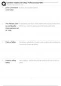 Certified Healthcare Safety Professional &lpar;CHSP&rpar; Questions&Answers&sol; Already Graded A&plus;