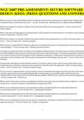 WGU D487 PRE-ASSESSMENT&colon; SECURE SOFTWARE DESIGN &lpar;KEO1&rpar; &lpar;PKEO&rpar; Questions and answers