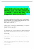 Asvab Arithmetic Reasoning Actual Practice &lpar;2025&rpar; Test 100&percnt; Detailed & Verified With Solved Solutions &vert; 100&percnt; Guaranteed Success &hellip;Grade A&plus;