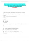 Advanced Health Assessment & Clinical Diagnosis 6th Edition By Dains Test Bank 2025-2026&period; Questions with correct and verified answers&period; A&plus; GRADED&period;