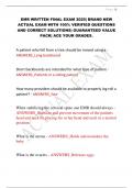 EMR WRITTEN FINAL EXAM 2025&vert; BRAND NEW  ACTUAL EXAM WITH 100&percnt; VERIFIED QUESTIONS  AND CORRECT SOLUTIONS&vert; GUARANTEED VALUE  PACK&vert; ACE YOUR GRADES&period;