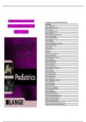 TEST BANK FOR CURRENT Diagnosis & Treatment Pediatrics  27th Edition by Maya Bunik; William W. Hay,  Chapter 1 - 46 Complete TEST BANK FOR CURRENT Diagnosis & Treatment Pediatrics  27th Edition by Maya Bunik; William W. Hay,  Chapter 1 - 46 Complete 