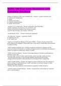 NURS 109 final exam Questions with Complete Solutions