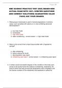NBE SCIENCE PRACTICE TEST 2025&vert; BRAND NEW  ACTUAL EXAM WITH 100&percnt; VERIFIED QUESTIONS  AND CORRECT SOLUTIONS&vert; GUARANTEED VALUE  PACK&vert; ACE YOUR GRADES&period;