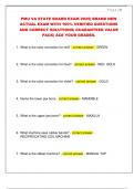PMU VA STATE BOARD EXAM 2025&vert; BRAND NEW  ACTUAL EXAM WITH 100&percnt; VERIFIED QUESTIONS  AND CORRECT SOLUTIONS&vert; GUARANTEED VALUE  PACK&vert; ACE YOUR GRADES&period;