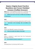 Naslca Virginia Exam Practice Questions and Correct Detailed  Answers (Verified Answers)