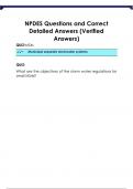 NPDES Questions and Correct  Detailed Answers &lpar;Verified  Answers&rpar;