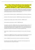 Jersey College LifeSpan Final Review Exam Questions and Correct Answers &lpar;100&percnt; COMPLETE ANSWERS&rpar; ALREADY GRADED A&plus; &vert; 100&percnt; satisfaction guaranteed