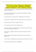 Med-Surg Exam 2 jersey college Exam Questions and Correct Answers &lpar;100&percnt; COMPLETE ANSWERS&rpar; ALREADY GRADED A&plus; &vert; 100&percnt; satisfaction guaranteed