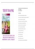 TESTBANK Nursing for Wellness in Older Adults Miller 8th Edition  Carol A&period;Miller Updated 2025