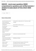 NDHCE - mock exam questions &lpar;2025&rpar; comprehensive questions and verified answers &lpar; detailed & elaborated&rpar; ACTUAL EXAM 2025 TEST&excl;&excl;