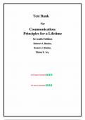 Test Bank - Communication&colon; Principles for a Lifetime&comma; 7th edition &lpar;Steven A&period; Beebe&comma;2019&rpar;&comma; Chapter 1-15 &vert; All Chapters 