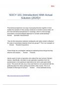 SOCY 101 &lpar;Introduction&rpar; With Actual Solution &lpar;2025&rpar;&excl;&excl;