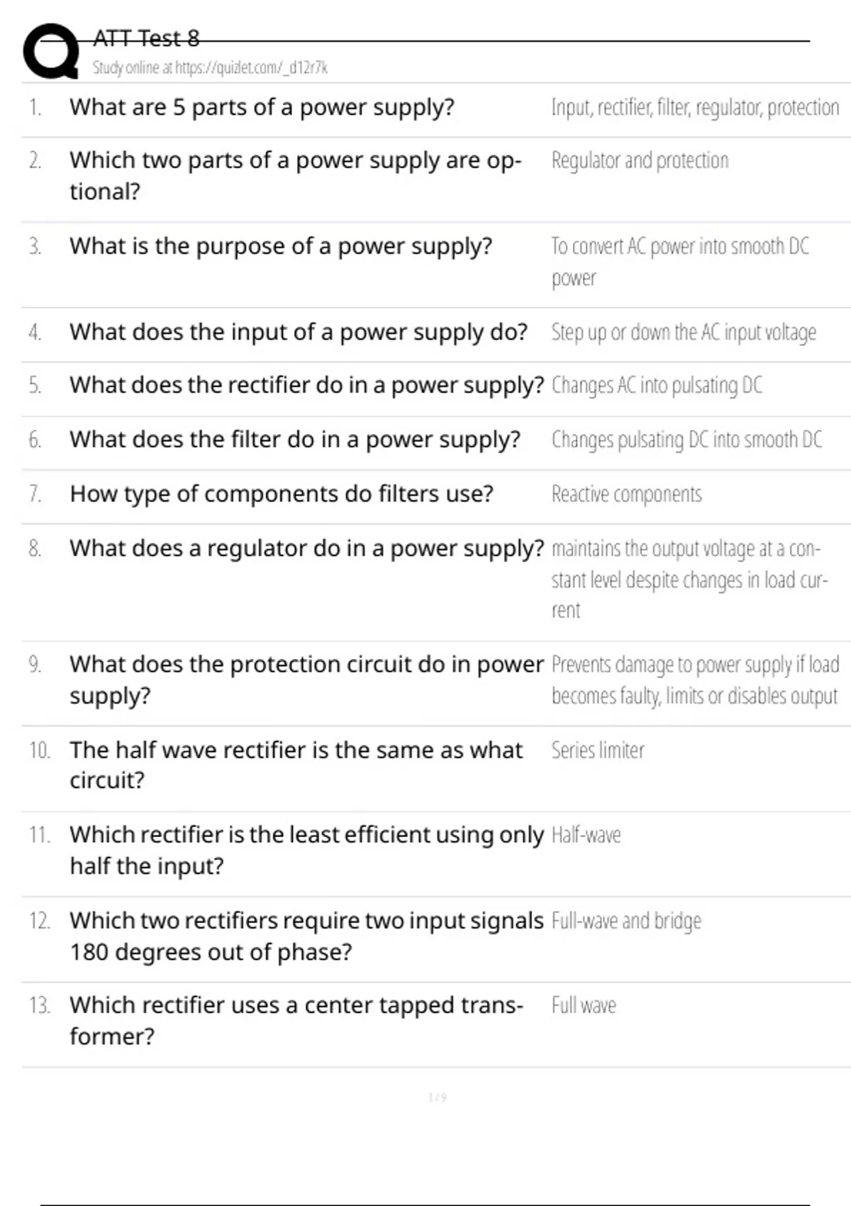 Att test 8 exam newest 2025 actual exam complete questions and correct