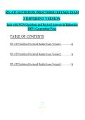 RN ATI Nutrition Proctored Retake Exam &ndash; 3 Versions with NGN Questions&comma; Answers&comma; and Rationales