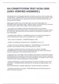 GA CONSTITUTION TEST GCSU 2025 &lpar;100&percnt; VERIFIED ANSWERS&period;&rpar;