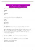 MIS EXAMS BUNDLE&comma; ALL WITH COMPLETE SOLUTIONS