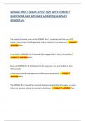 NOMAD PRO 2 EXAM LATEST 2025 WITH CORRECT QUESTIONS AND DETAILED ANSWERS&sol;ALREADY GRADED A&plus;