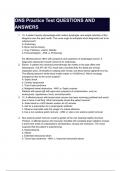 ONS Practice Test QUESTIONS AND ANSWERS