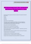 BSN Pharmacology Exam 1 &lpar;Ch&period; 1-6&rpar; Questions And Answers&vert; Already Graded A&plus;&vert; Latest Update&period;