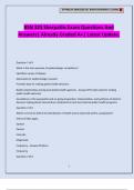BSN 325 Sherpaths Exam Questions And Answers&vert; Already Graded A&plus;&vert; Latest Update&period;