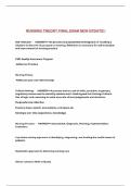 NURSING THEORY FINAL EXAM NEW UPDATE&excl;&excl;