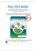 TEST BANK for Community Public Health Nursing 8TH Edition by Mary A&period; Nies&comma; Melanie McEwen&period;