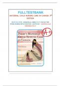 Test Bank for Maternal Child Nursing Care 3rd CANADIAN Edition Keenan Lindsay&period;